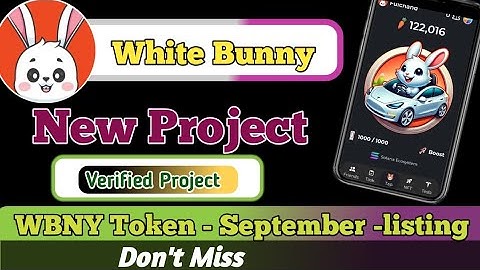 White Bunny Telegram Bot Airdrop Minning ||White Bunny Teligarm bot verified project || AirdropClaim