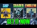 Destiny 2 NEW TAKEN SHADER Umbral Rumble , Ship , Emblem &amp; CUTSCENE - CHECKMATE TRIUMPH CHESS PUZZLE