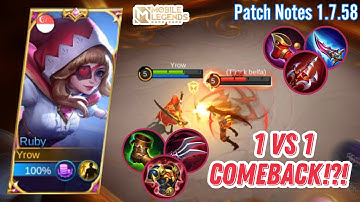 RUBY VS YIN | Gameplay Hero Ruby | Mobile Legends: Bang Bang