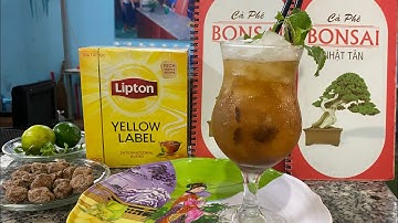 Cách pha chế ly Trà lipton xí muội