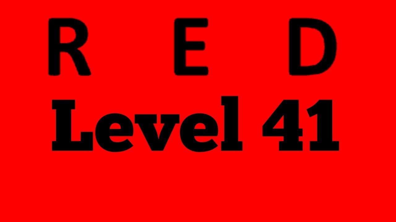 Red Level 41 By Bart Bonte Android Walkthrough Solution IOS