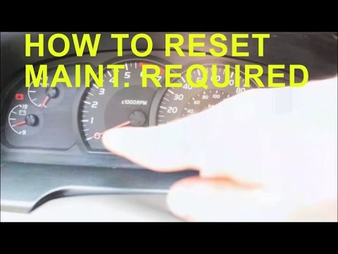 Toyota Maintenance Required Light - How To Reset / Turn Off || Tundra Tacoma Sequoia ++