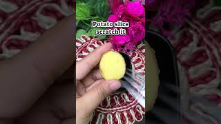 Easy Potato Facial Scrub At Home | Get Fair & Clear Skin Easily #facial #facialathome #ytshorts