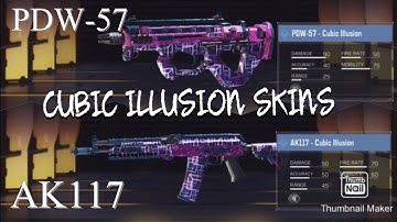 *NEW* Cubic Illusion Skins for PDW-57 & AK117 *CREDIT STORE UPDATE* (READ DESCRIPTION)
