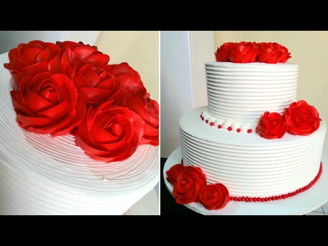 bolo de 2 andares vermelho