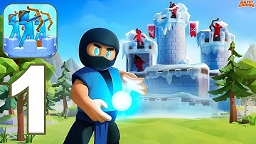 Archery Bastions: Castle War - Gameplay Walkthrough Part 1 (Android, iOS)