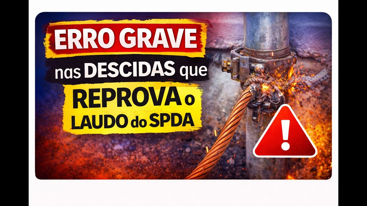 ERRO GRAVE nas DESCIDAS que REPROVA o LAUDO do SPDA