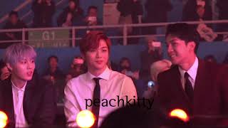 20181128 AAA 워너원리액션 wannaone reaction to BTS  강다니엘 하성운