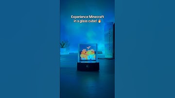 Minecraft the glass cub experience #minecraft #enderdragon #diamond #pickaxe #3d #hologram