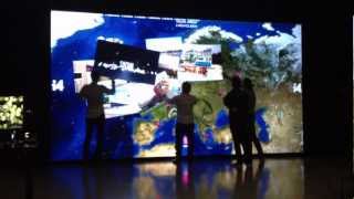 Celebrity i4sense multitouch on a very large screen Wealth
