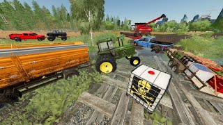 Harvesting in Mud Before Next Big Storm | Farming Simulator 22 screenshot 2