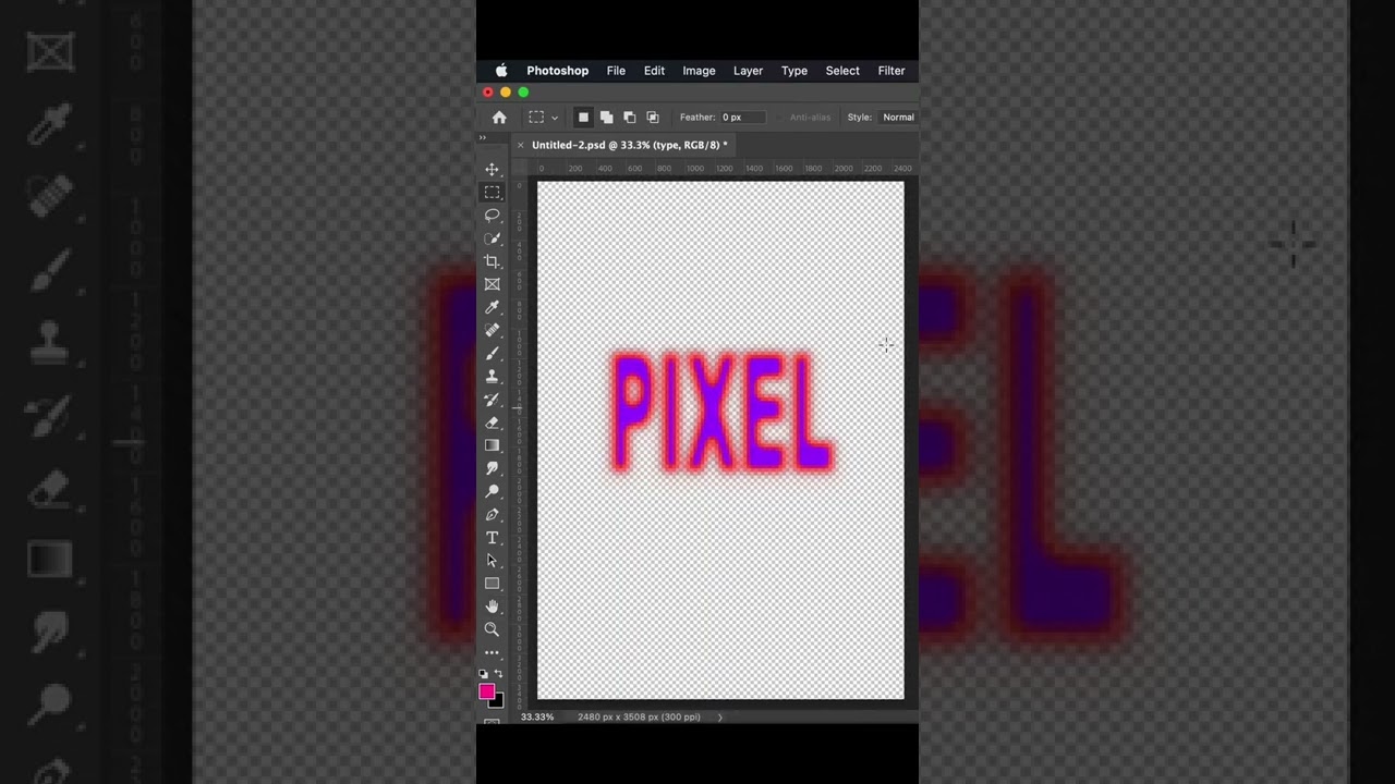 Making Pixel Type In Adobe Illustrator/Photoshop