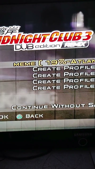 Midnight Club 3 Dub Edition Remix in PS4