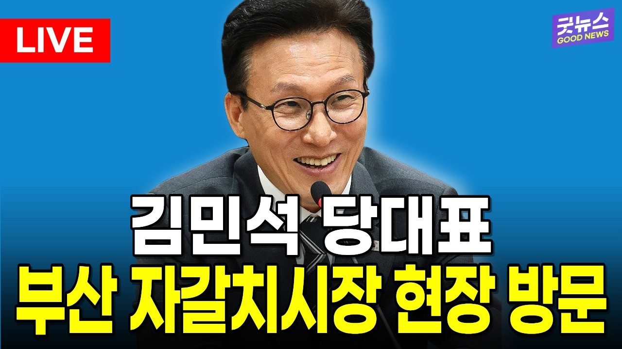 [🔴LIVE] 더불어민주당 김민석 대표 부산 자갈치시장 민생현장 방문  | 2026년 10월 17일