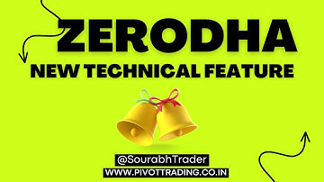 New Technical Widget on Zerodha Kite Web Platform | Pivottrading.Net | Sourabh Gandhi