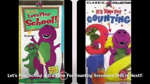 Let’s Play School & It’s Time For Counting Screeners VHS Is Next!!