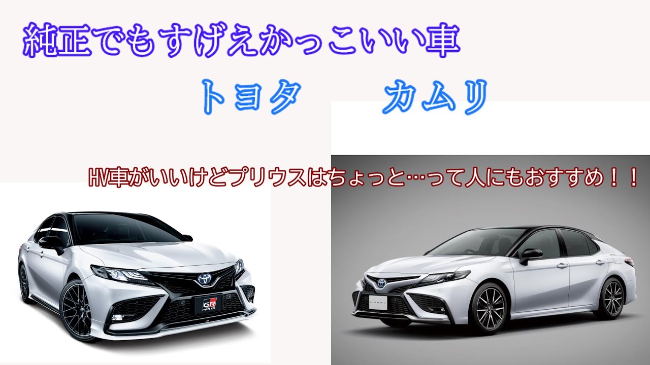 ゆっくり 純正でもめちゃかっこいい ミドルセダンのhvならコレ トヨタ カムリ Youtube