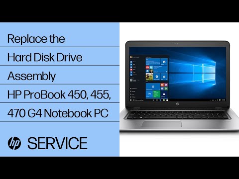 HP ProBook 450 G5: how to change hard disk, hdd, ssd, m 2 disk 