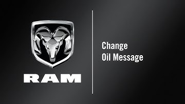 Change Oil Message | How To | 2020 Ram ProMaster City