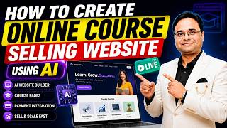 How to Create Online Course Selling Website Using AI 🚀 | Complete Course Website Setup for Beginners
