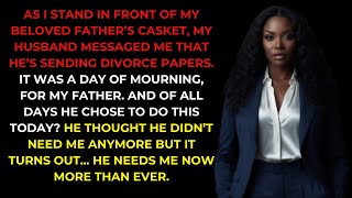 Husband Texted Divorce Papers While I Was at My Father's Funeral—His Face When I Returned Was...