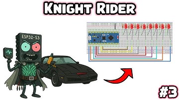 ESP32S3 Pico   Mini Project Knight Rider LEDs / Lidar scanner