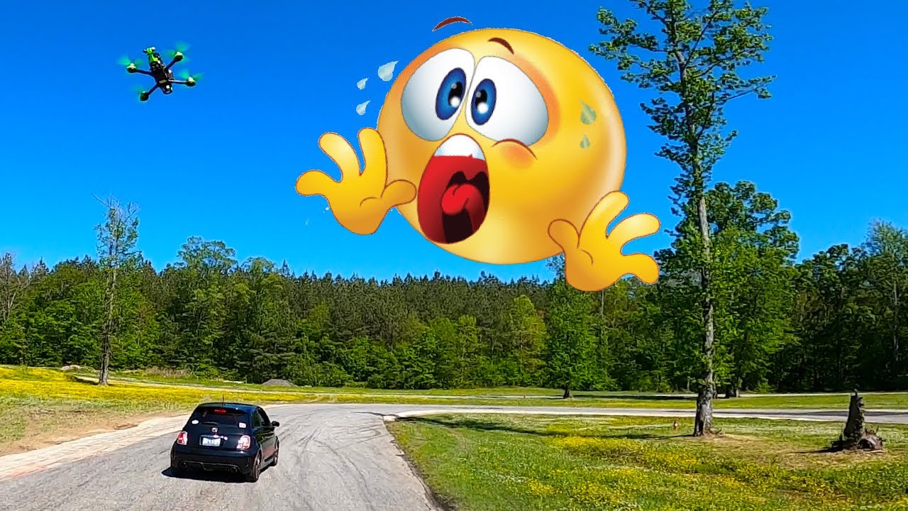 First time DRIFT RACE drone follow and THIS Happened!