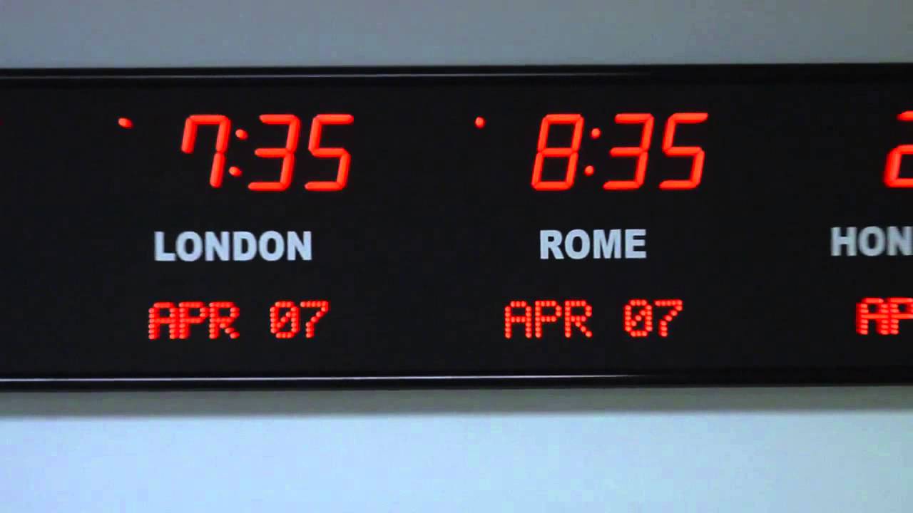 BRG Precision Products 6637N - 8 Zone, Fixed Zone, Time Zone Clock