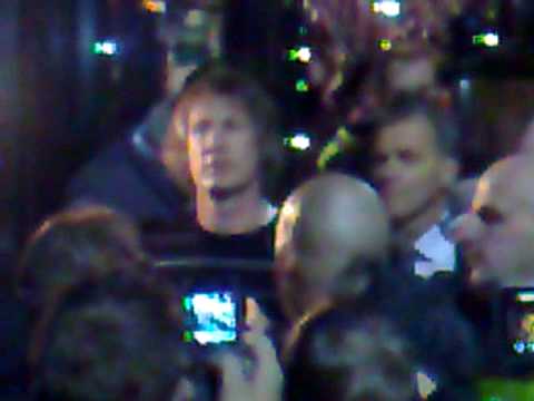 Gertjan Verbeek spreekt Feyenoord supporters toe (14-01-09)