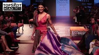 Miss India Universe Sushmita Sen In Saree At Lakme Fashion Week 2018 Topspot Headlines