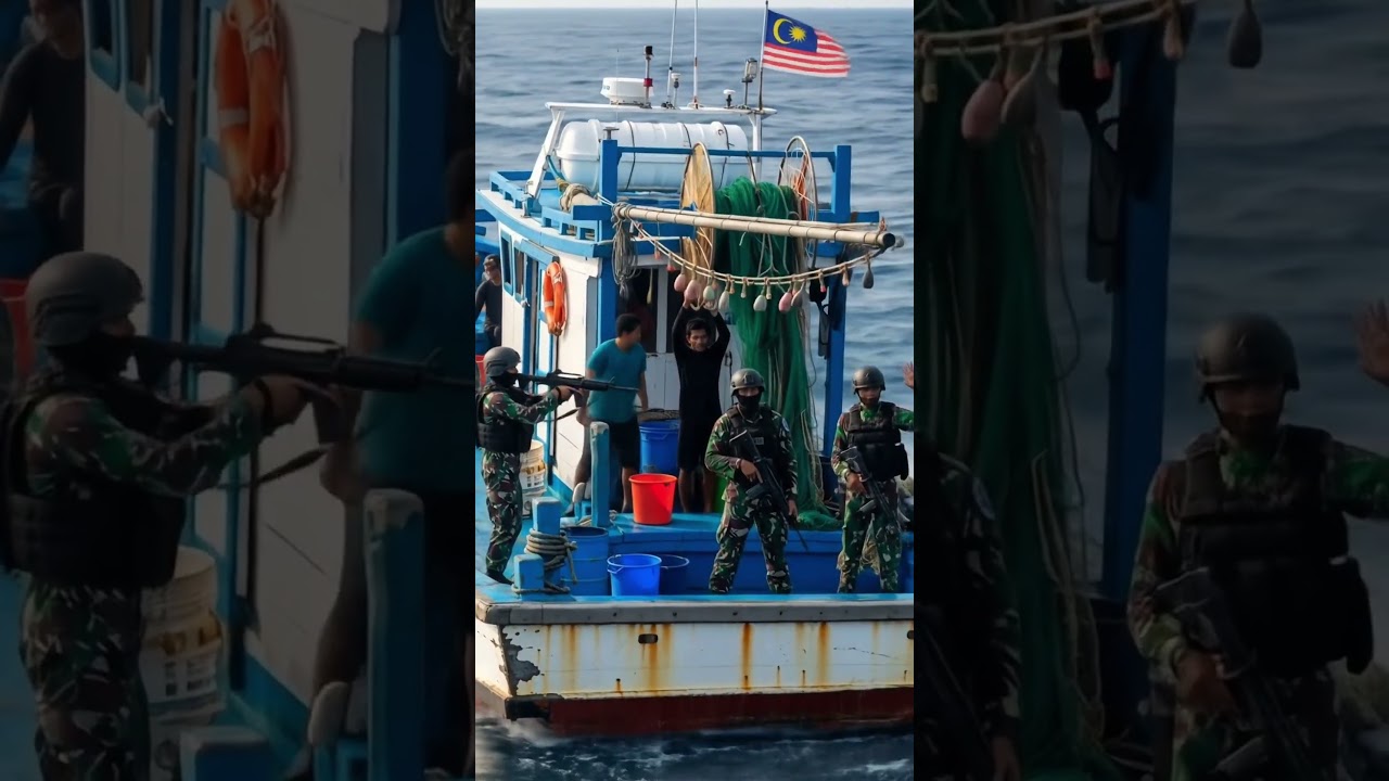 DETIK DETIK TNI TENGGELAMKAN KAPAL ILEGAL DI LAUT AMBALAT 😱🥶 