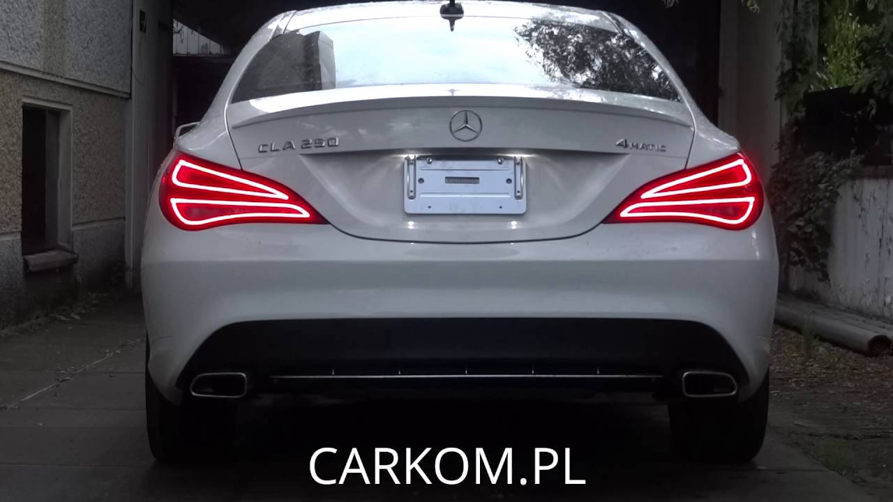 Mercedes CLA Dynamic turn signals by CARKOM.PL YouTube