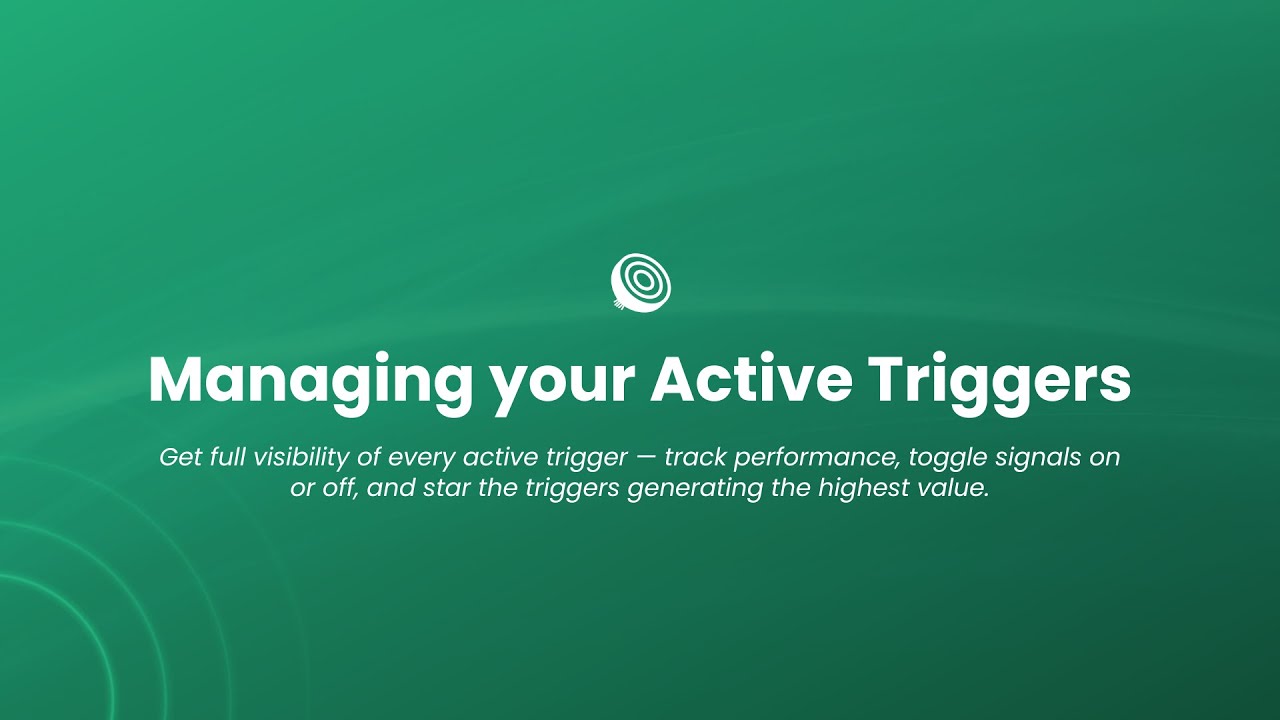 Getting Started with your Active Triggers - YouTube