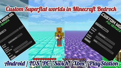 Discover the Ultimate Guide to custom Superflat Single Biome Worlds in Minecraft Bedrock