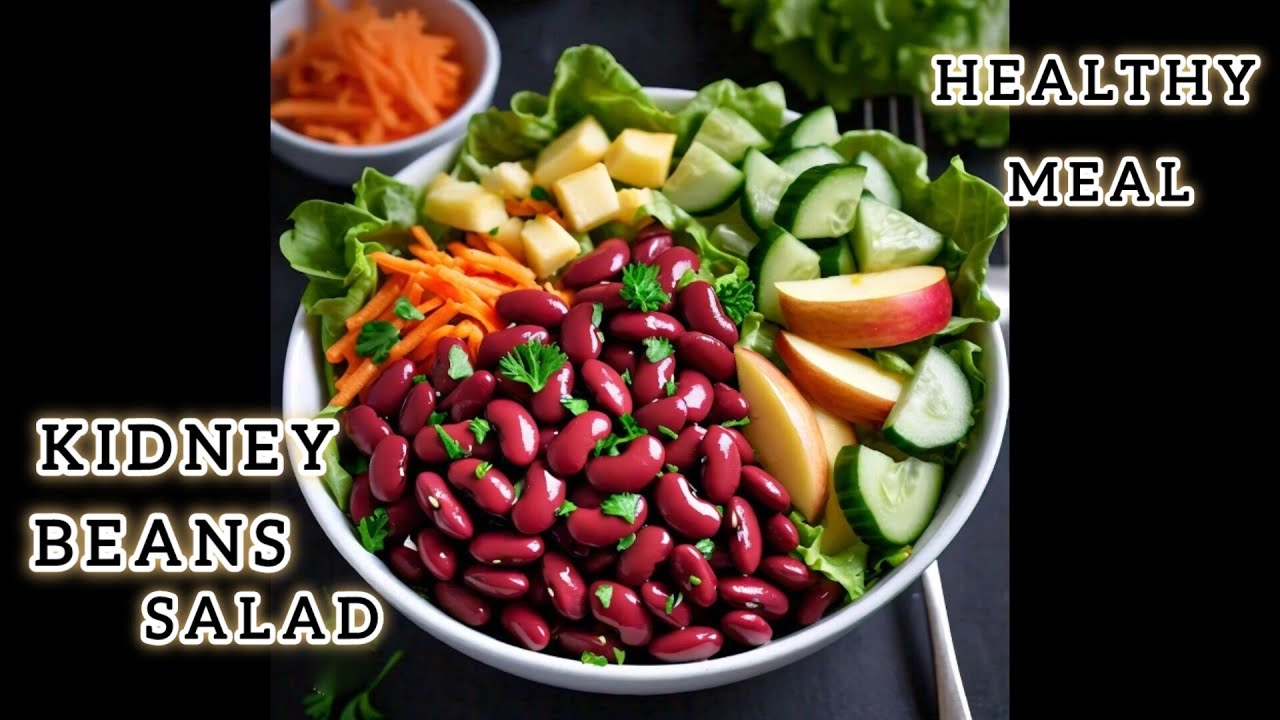 How to make easy Kidney beans salad recipe | Red Bean Salad | Lobia Salad
