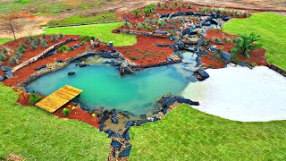 Our New Pond Build is Finished! (Giant Waterfall) by BamaBass 611,841 views 5 months ago 33 minutes