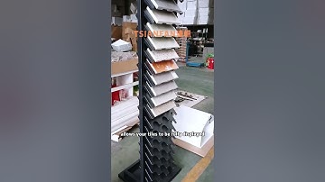 Different sized can be customized#stone#tile#displayrack#showroom