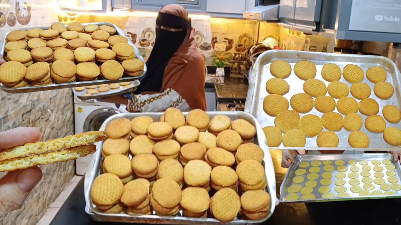  بكيلو دقيق وشويه سمنه وزيت 30 باكو بسكوت ساده بدون مكنه ولا نشادر بسكويت الشاي بسكويت ال 10 دقائق