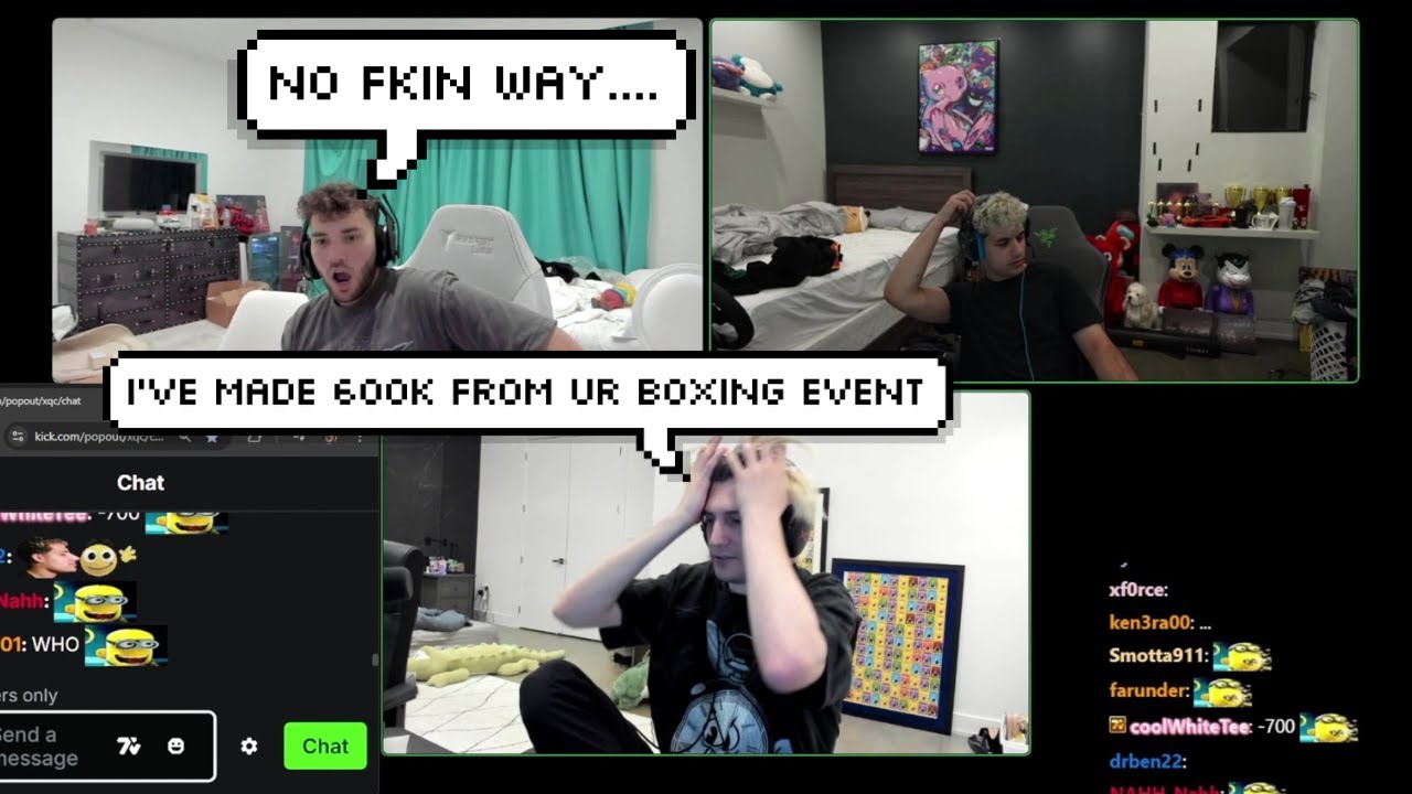 xQc Admits he Made $600k Betting on Adin Ross' Boxing Events