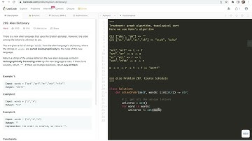 leetcode 269. Alien Dictionary - topo sorting (here Kahn