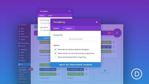 How to import Divi layouts - Divi Elegant Theme