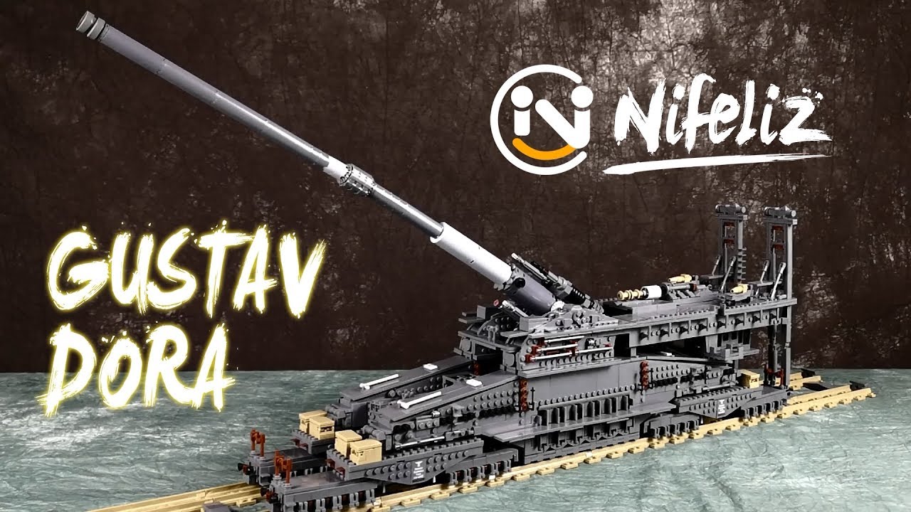  NVOSIYU Heavy Gustav Building Block Set, World War 2