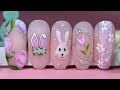 Easter nail arteaster nailsbunny nail artnail art per pasquamadam glam 