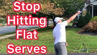 Stop Hitting Flat Serves (How To Pronate And Add Sidespin To Your Tennis Serve)