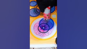 Donut shape with spirograph art design | so beautiful and simple drawing #relaxing #satisfying #art