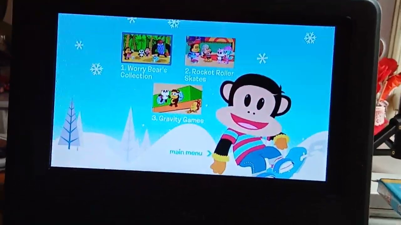 Julius Jr. Snow monkey adventures dvd menu walk-through - YouTube