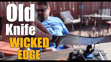Bringing An Old Hunting Knife Back To Life | Wicked Edge Sharpeners