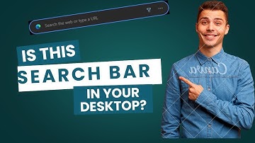 How to add the ms edge search bar on desktop |  desktop customizations