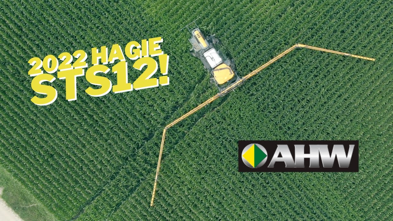 Aerial Views 2022 Hagie STS12 Sprayer YouTube