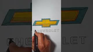 CHEVROLET LOGO COLORING #coloring # coloring logo #coloring tutorial #chevrolet #chevrolet logo #usa